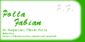 polla fabian business card
